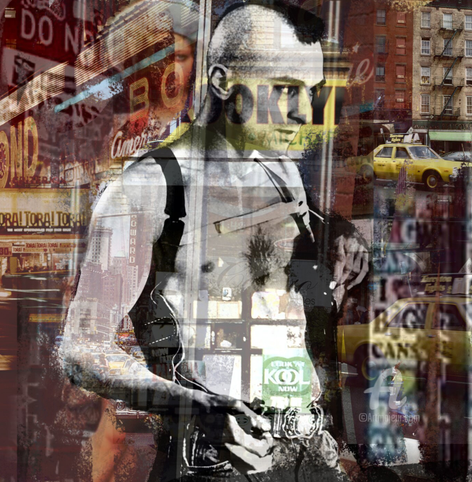 art digital et peinture de facundo varas street-art,portait paysage urbain hstoire